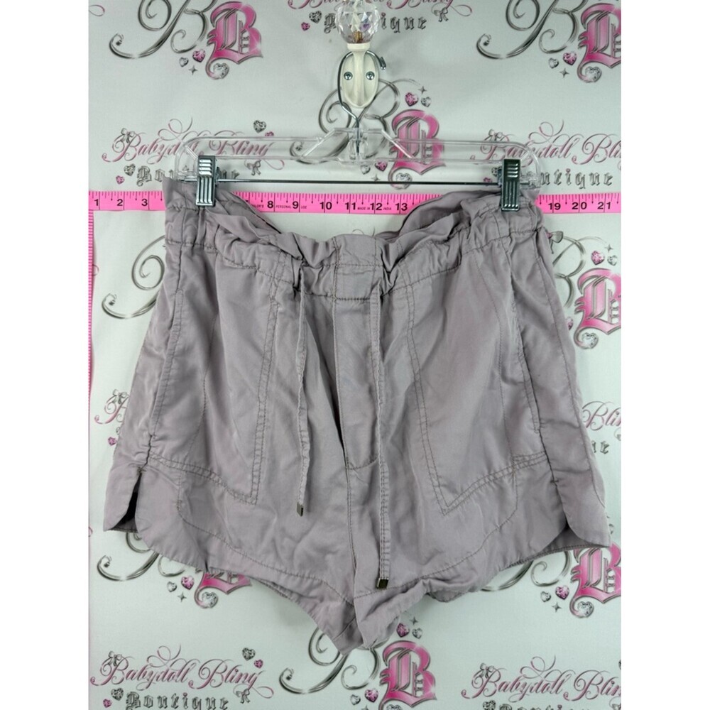 Dex High-Waist Paperbag Shorts in Mauve flowly summer comfy vacation
